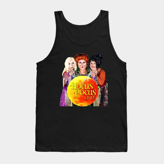 Hocus Pocus Live Moon Tshirt Tank Top by Summer Orlando